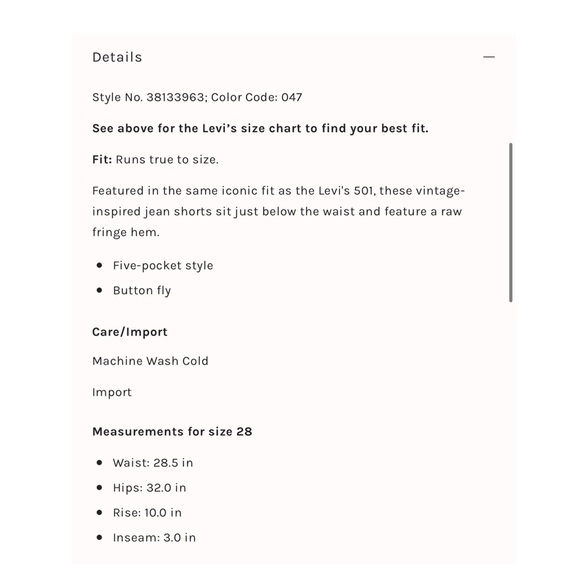 Free People // Levi’s 501 Cutoff Shorts🌛 - Picture 4 of 13